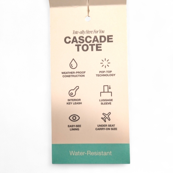 👜 Portland Gear Cascade Tote Black Leather NWT Portlandia Laptop Bag - Picture 9 of 10